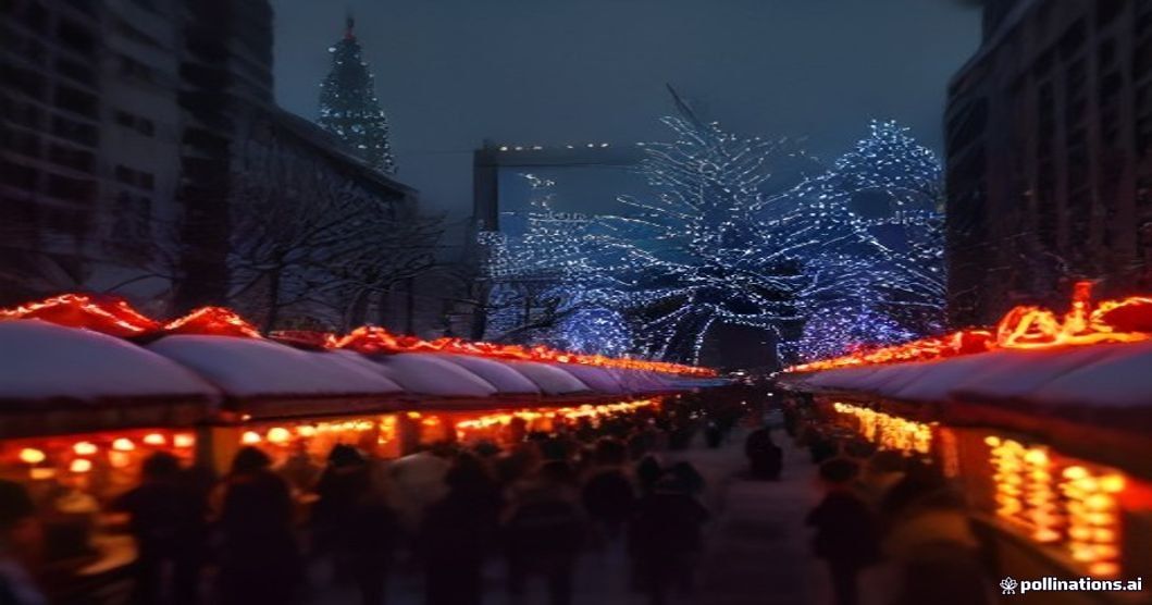 Christmas Markets and Winter Festivals in the GTA Christmas market winter festival GTA Toronto lights snow decorations crowd holiday