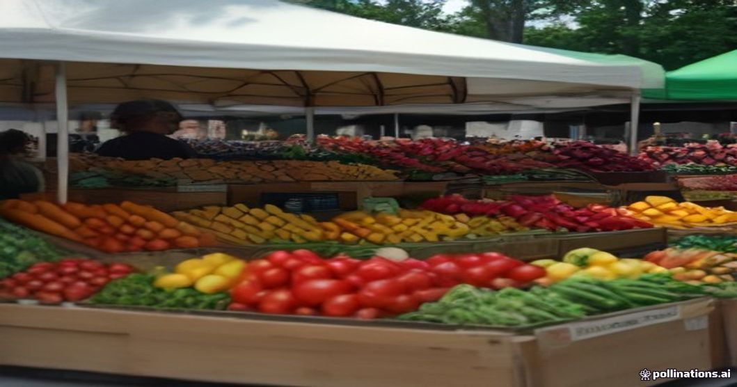 farmers market fresh produce vegetables fruits outdoor stalls Toronto Ontario local food community weekend